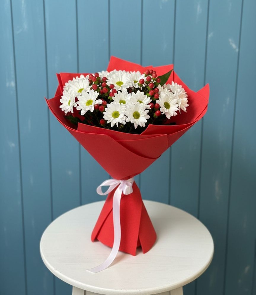 Букет цветов из: Хризантемы в Бакале