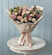 Букет цветов из:  Розы и Лизиантусы #REPLACE_PRED# Бакале