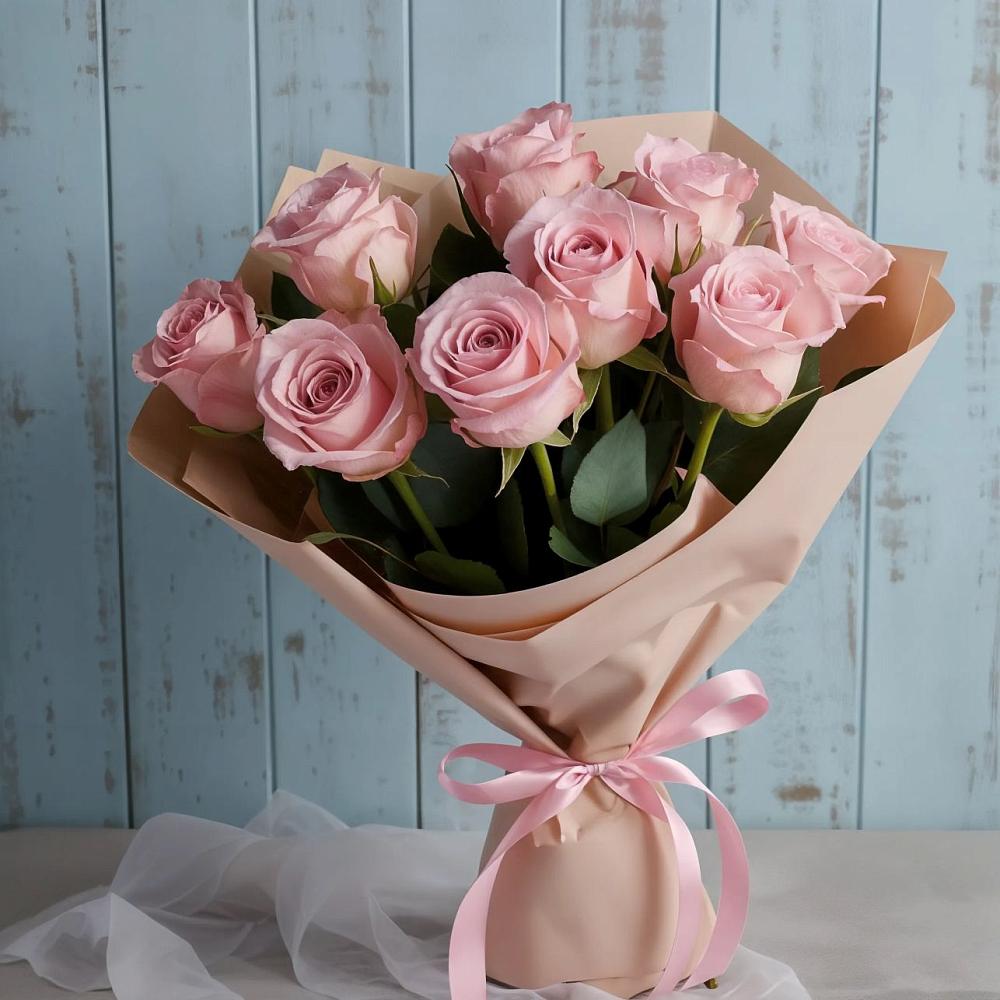 Букет цветов из: Розы в Бакале