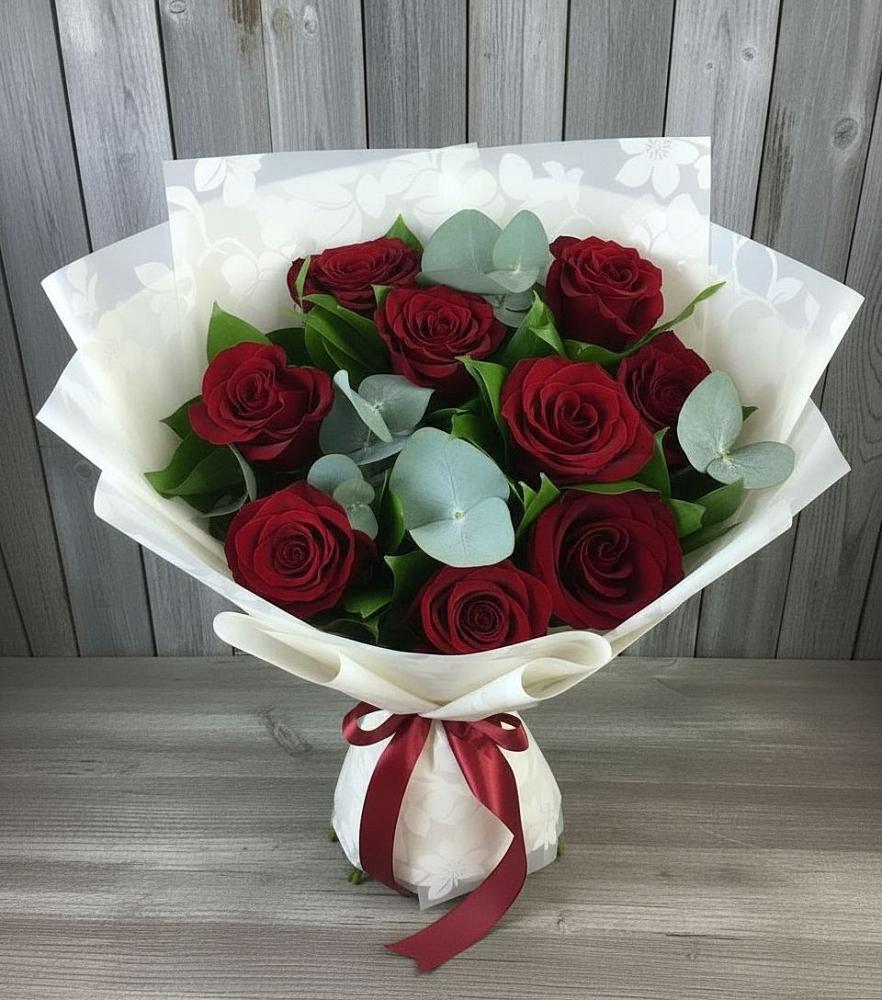 Букет цветов из: Розы в Бакале