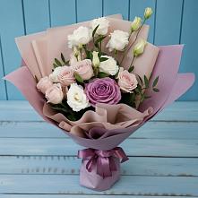 Букет цветов из:  Розы и Лизиантусы #REPLACE_PRED# Бакале