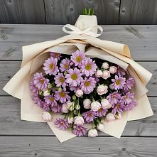 Букет цветов из:  Розы и Хризантемы в Бакале