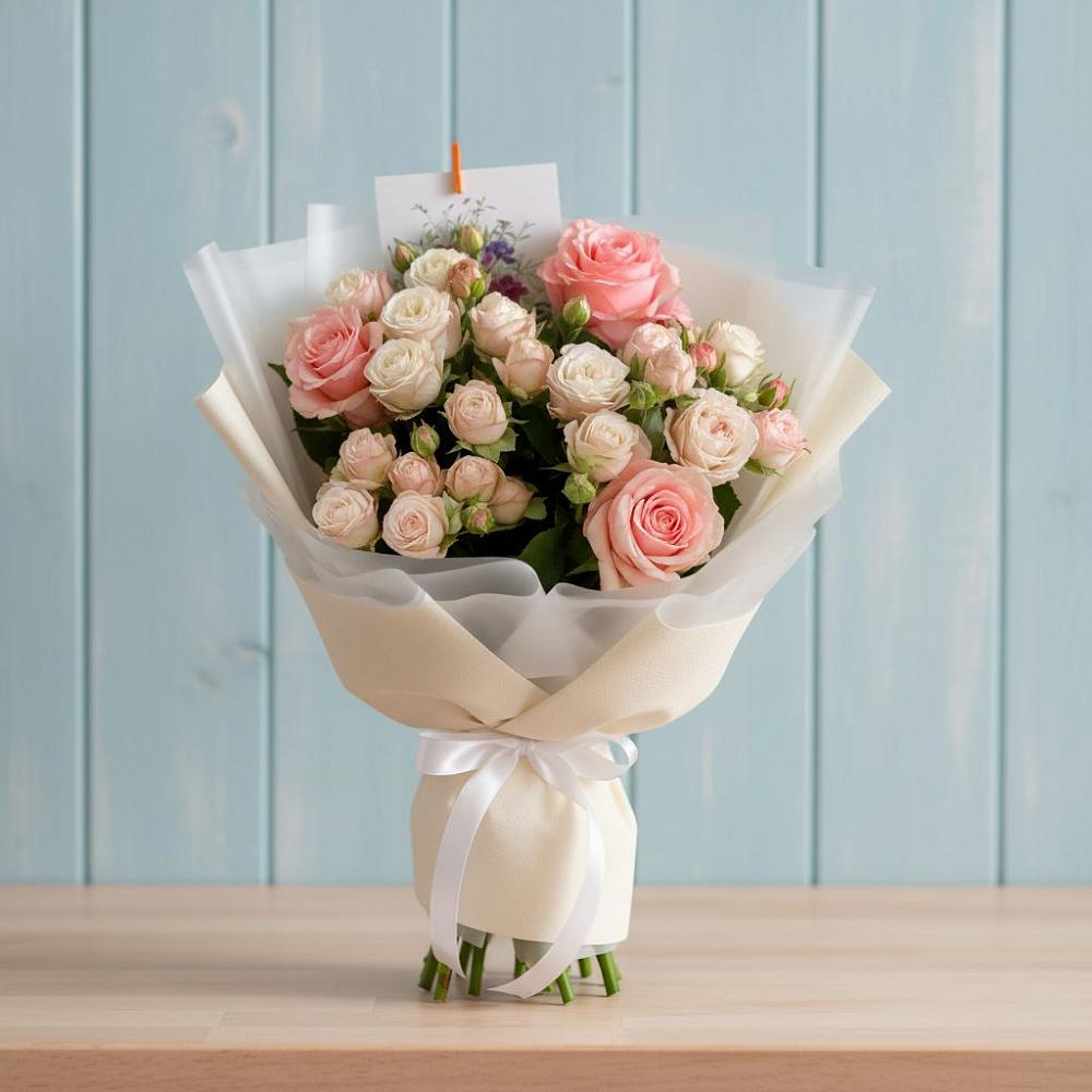 Букет цветов из: Розы в Бакале