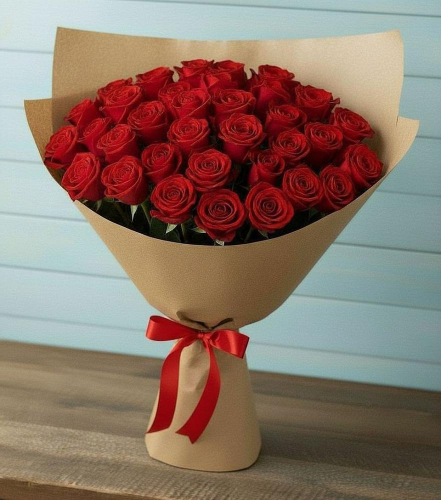 Букет Красные розы Милано в Бакале