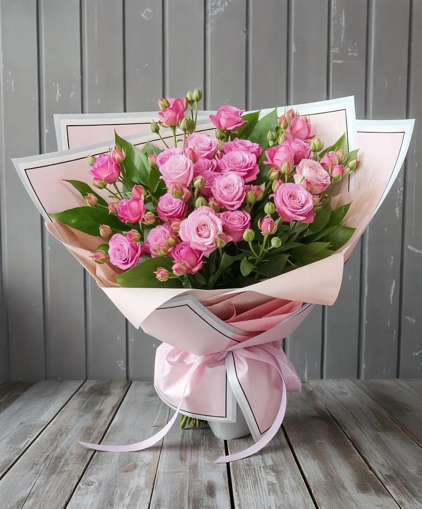 Букет Розовый кустик в Бакале