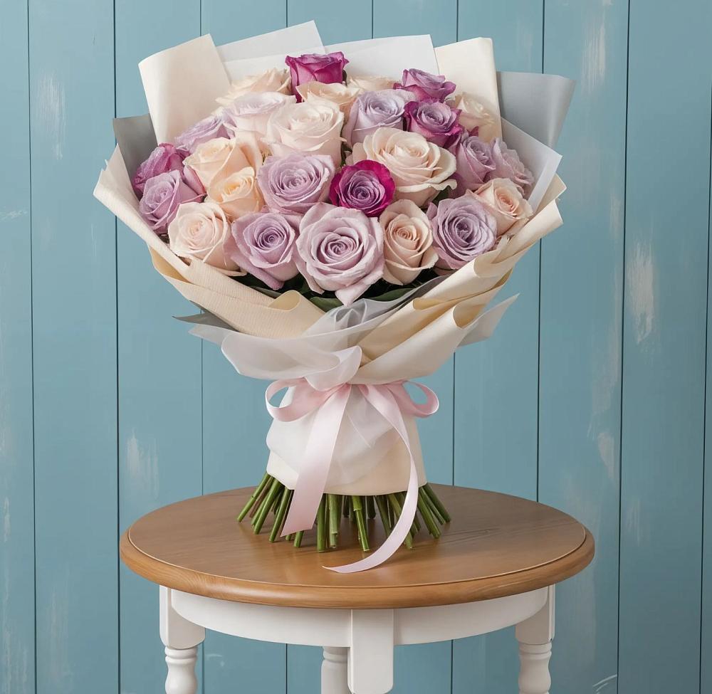 Букет цветов из: Розы в Бакале