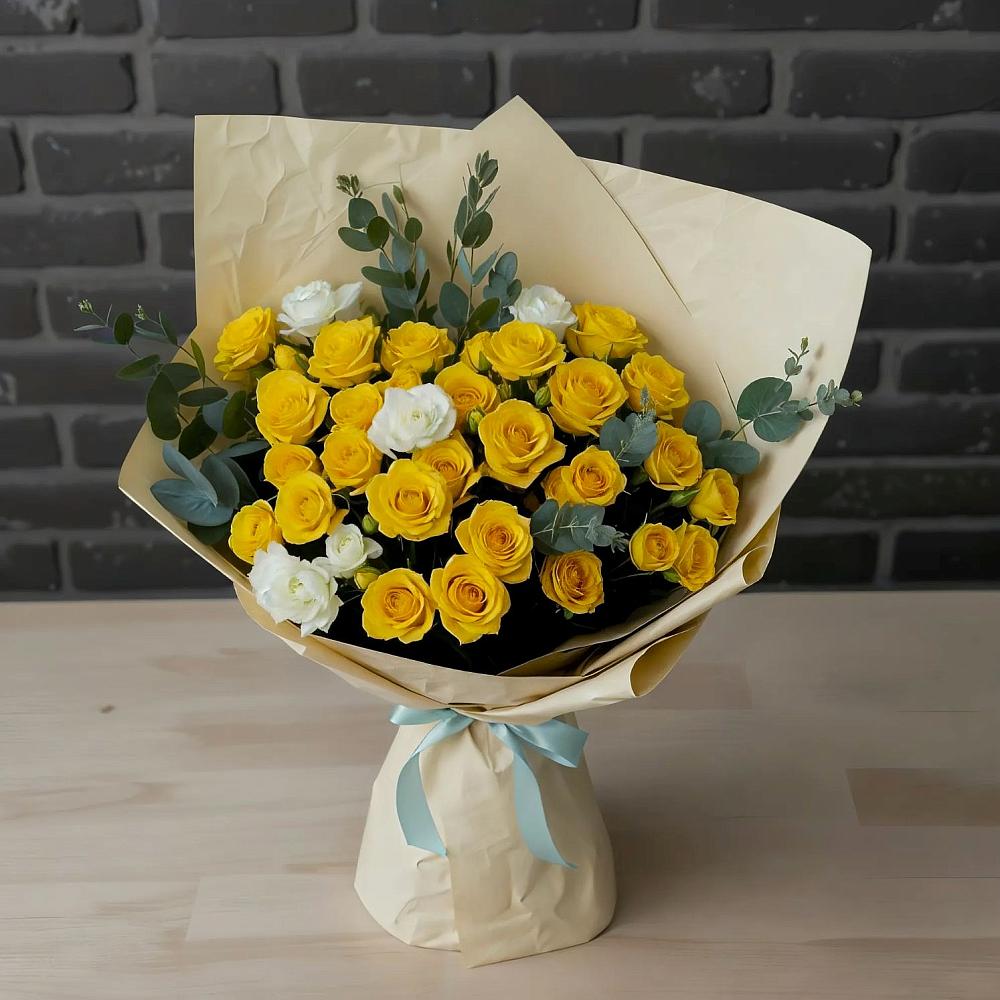 Букет цветов из: Розы в Бакале