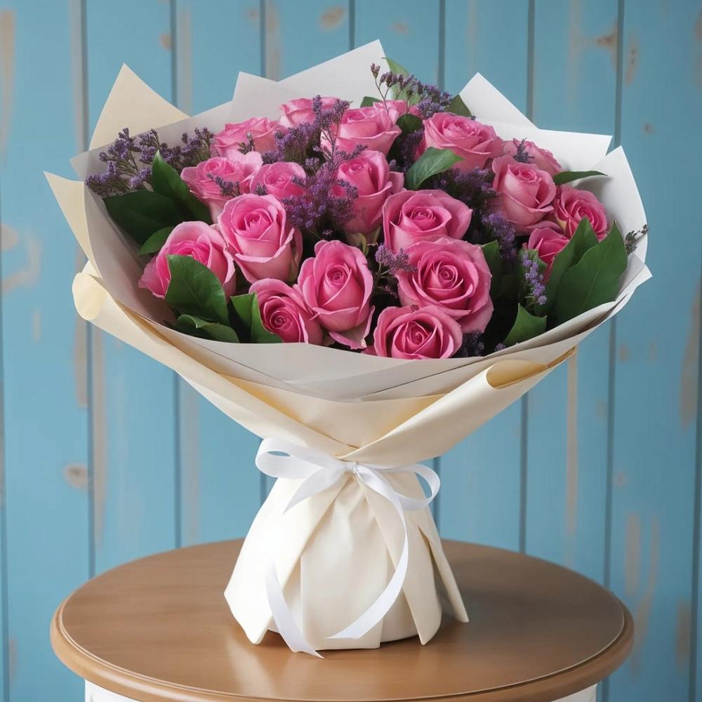 Букет цветов из: Розы в Бакале