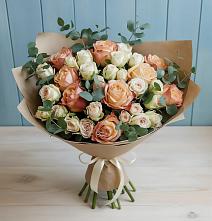 Букет цветов из:  Альстромерии и Розы #REPLACE_PRED# Бакале