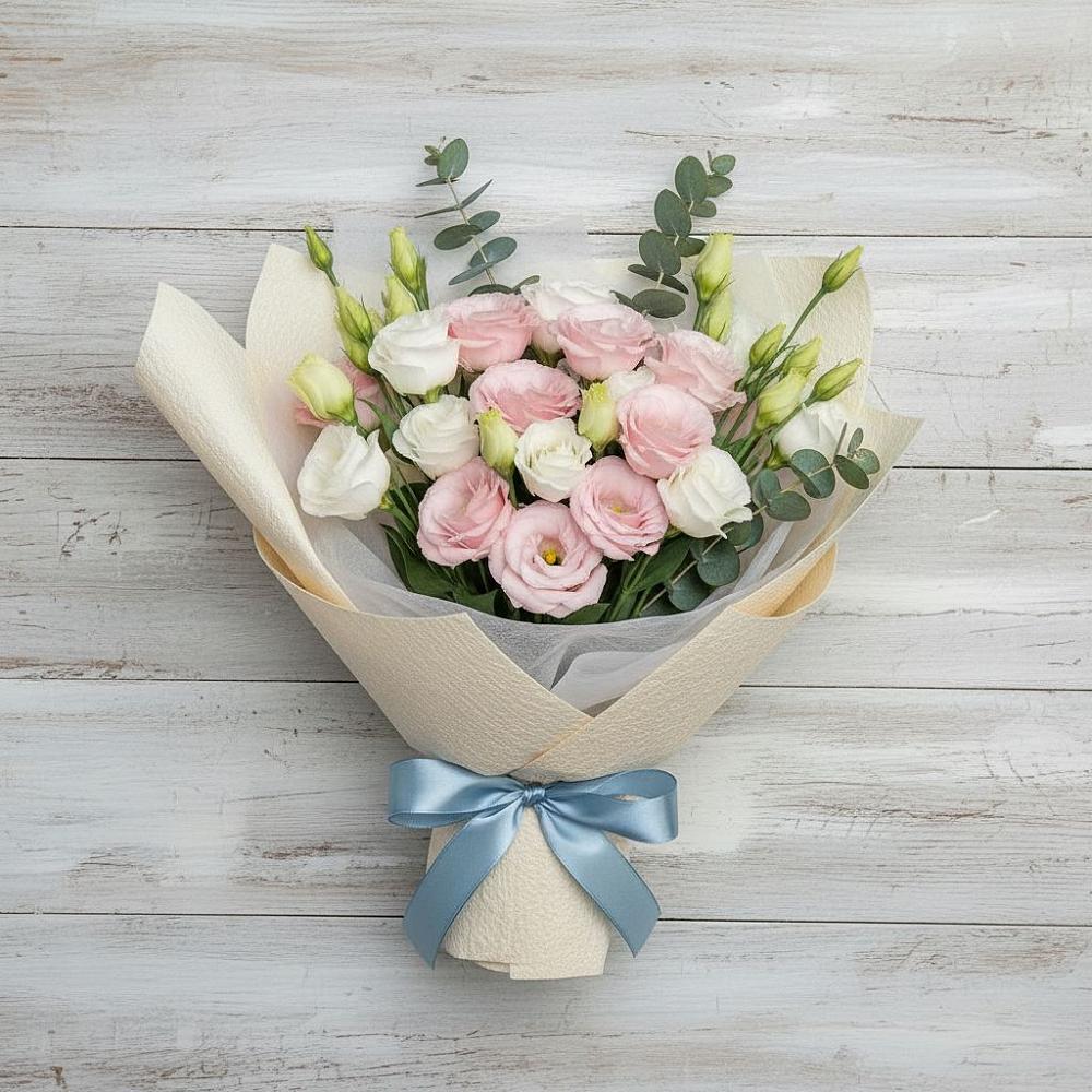 Букет цветов из: Лизиантусы в Бакале